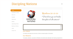 Desktop Screenshot of disciplingnations.org.za